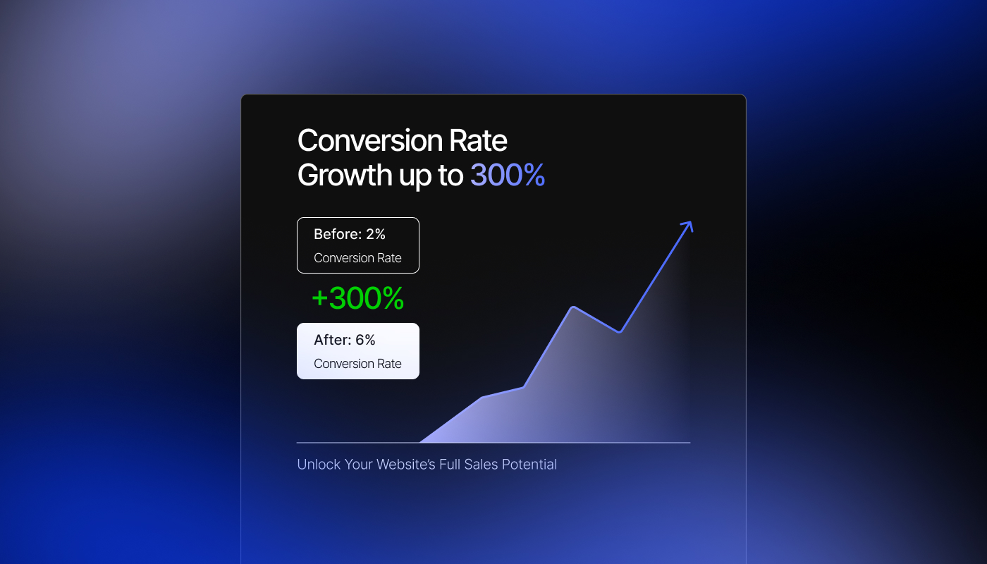 Chart showing a significant increase in conversion rates